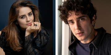 Greta Scarano e Nicolas Maupas, attori italiani, posano sorridenti per un ritratto. Venezia 2026, Greta Scarano e Nicolaus Maupas condurranno le serate di apertura e chiusura della Mostra