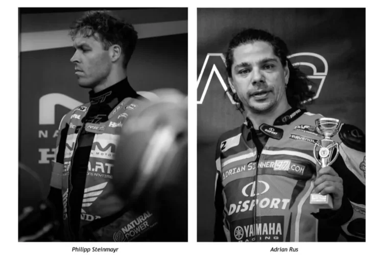 Philipp Steinmayr e Adrian Rus, piloti, con tuta da gara