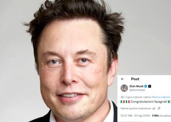 Elon Musk tweet confonde Spagna con Italia