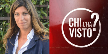 Raffaella Griggi in primo piano con logo programma Chi l'ha visto? Raffaella Griggi è la nuova conduttrice di Chi l’ha visto?