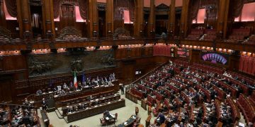 Vista dell’Aula della Camera dei Deputati
