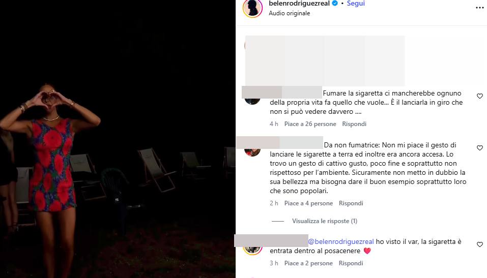 Belen screen commenti