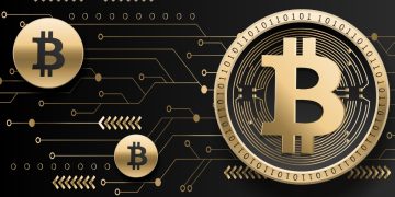 Bitcoin BTC golden coin with the symbol.jpg