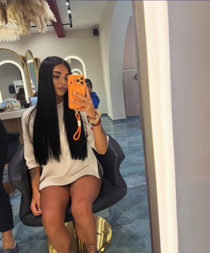 Francesca Coppola con i capelli lunghi
