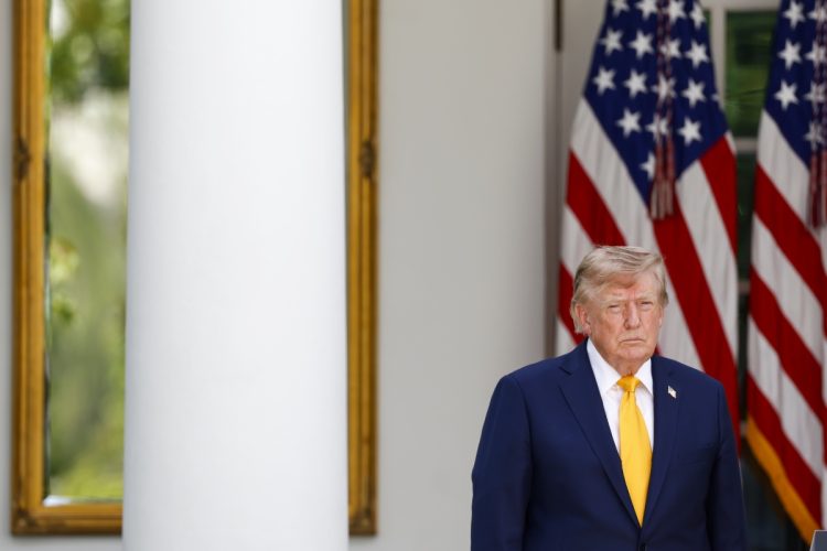 Trump sospende i visti Usa ai migranti - Nella foto: il presidente degli Stati Uniti Donald Trump