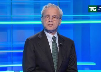 Enrico Mentana al Tg di La7
