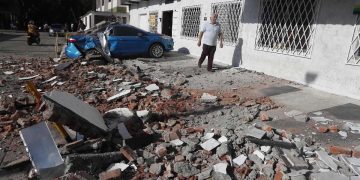 I danni causati dal terremoto in Colombia