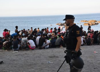 I migranti arrivati a Ceuta