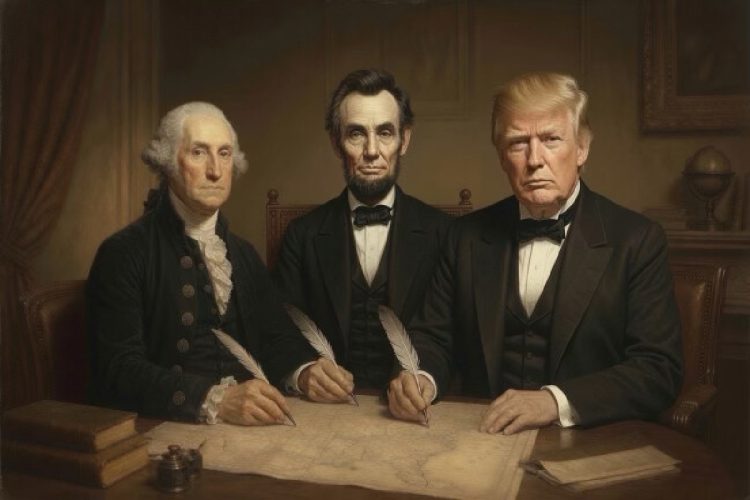 Immagine AI realizzata da Donald Trump