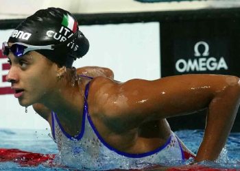 La nuotatrice italiana Sara Curtis