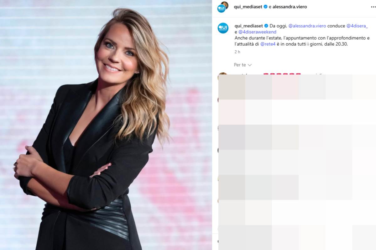 Mediaset annuncia la novità su Alessandra Viero