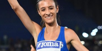 Nadia Battocletti esulta dopo una vittoria