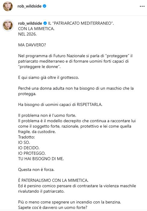 Screen Roberta Bruzzone contro Vannacci