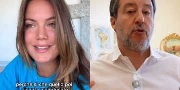 Matteo Salvini e Alice De Andrè