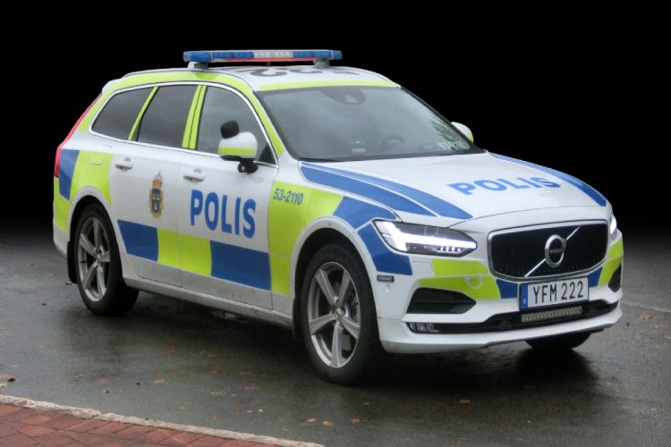 Un'auto della polizia svedese