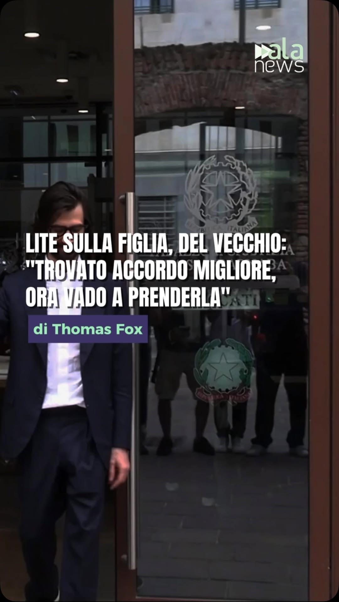 Accordo raggiunto sulla gestione della figlia tra Leonardo Maria Del Vecchio e…
