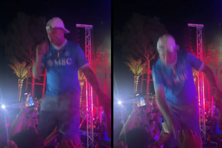 Clementino cade dal palco a Ischia