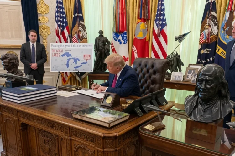 Donald Trump rinomina Lago Ontario in “Lago America”