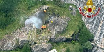 Elicottero schiantato nel Verbano-Cusio-Ossola
