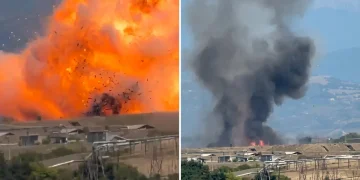 Esplosione a Colleferro: maxi-boato in una fabbrica di munizioni