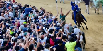 Il fantino Giovanni Atzeni, detto Tittia, ha portato al successo il Nicchio