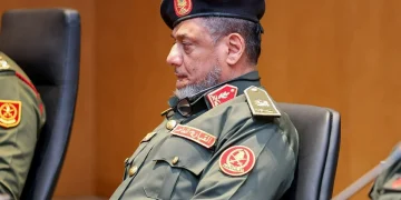 Il generale Fawzi Mansouri capo dell'intelligence militare nella regione orientale della Libia