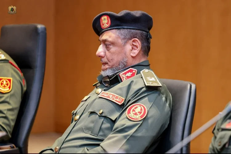 Il generale Fawzi Mansouri capo dell'intelligence militare nella regione orientale della Libia