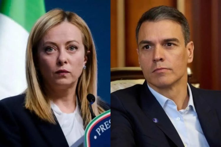 Meloni e Sanchez