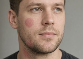 Un uomo con la malattia della pioggia