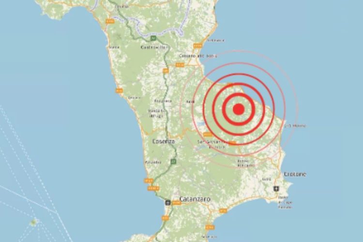 Terremoto a Cosenza, scossa di magnitudo 3.5: epicentro vicino a Celico
