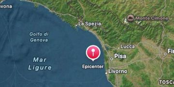 Terremoto Pisa Livorno oggi