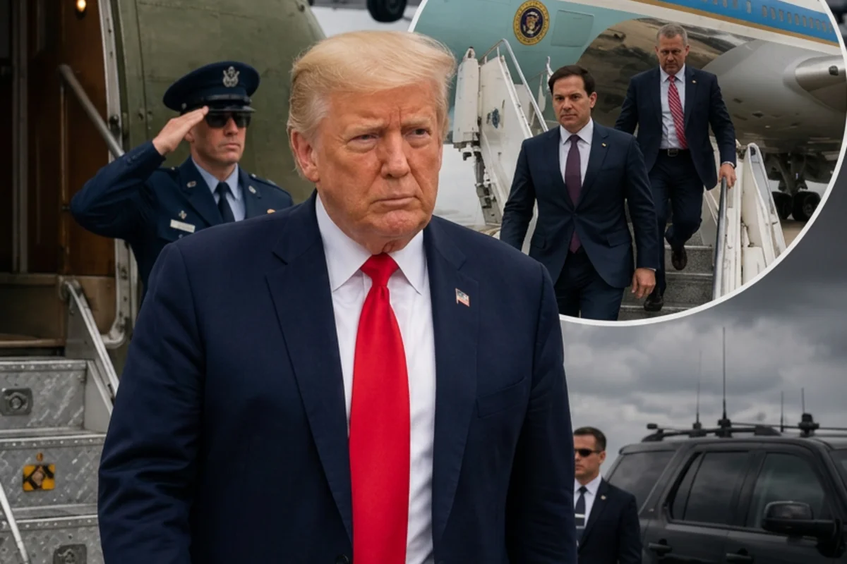 Trump e l’Air Force One usato come esca: “Ho seguito il Secret Service”. Scoppia il caso sui passeggeri a bordo