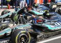 Andrea Kimi Antonelli celebra la vittoria a Monza