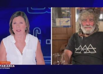 Mauro Corona e Bianca Berlinguer