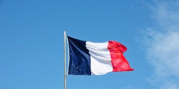 La bandiera della Francia