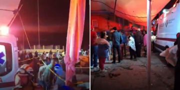 Le conseguenze dell'esplosione in Messico