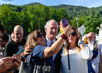 Luca Zaia a Pontida