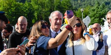 Luca Zaia a Pontida