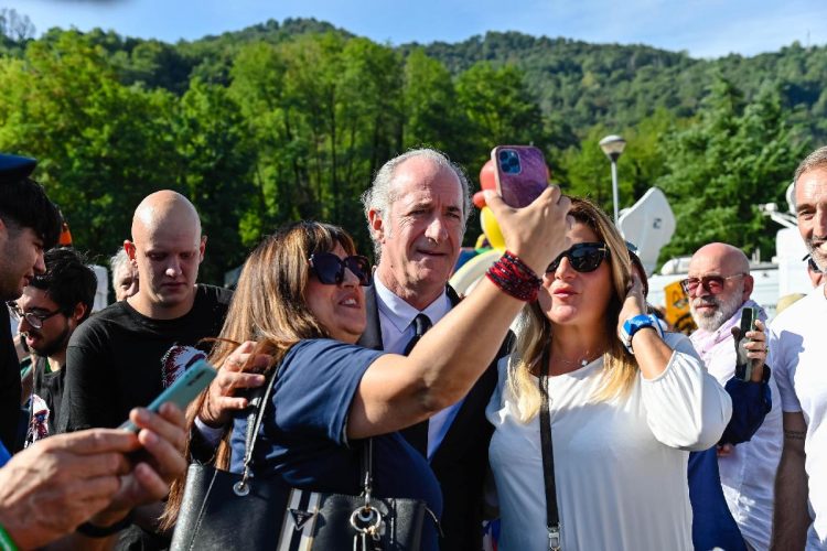 Luca Zaia a Pontida