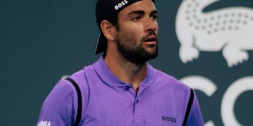 Immagine di Matteo Berrettini durante una partita per conquista degli ottavi del Roland Garros 2026