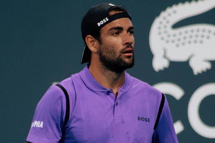 Immagine di Matteo Berrettini durante una partita per conquista degli ottavi del Roland Garros 2026