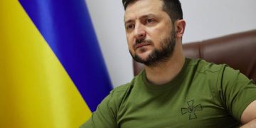 Il presidente dell'Ucraina, Volodymyr Zelensky