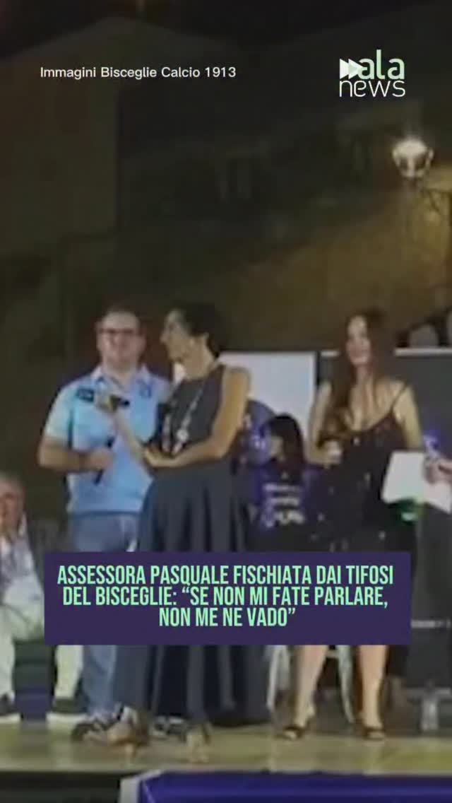La presentazione del Bisceglie Calcio, squadra di Serie D, si trasforma in un b…