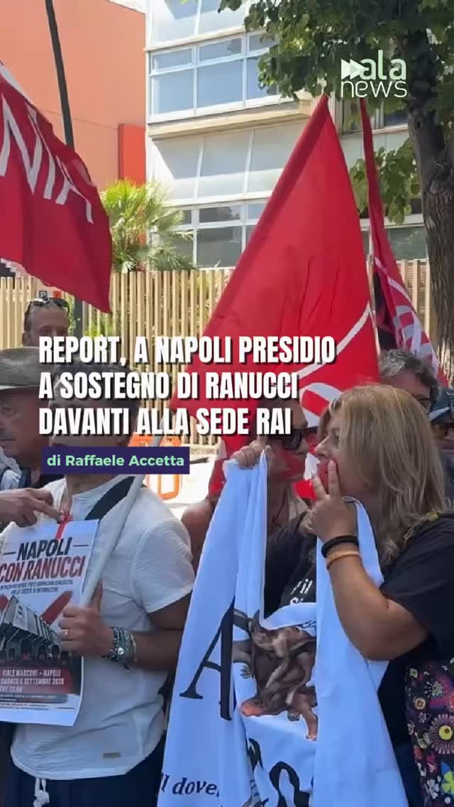 A Napoli sit-in davanti alla sede Rai per difendere il giornalismo d’inchiesta…