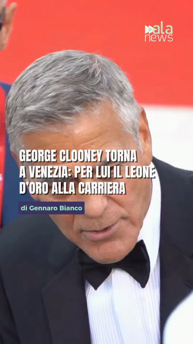 George Clooney torna sul red carpet della Mostra del Cinema di Venezia per il t…