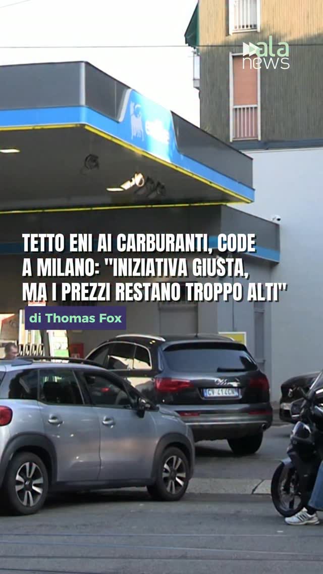 Scatta il tetto ai prezzi dei carburanti Eni e a Milano, fin dalle prime ore de…
