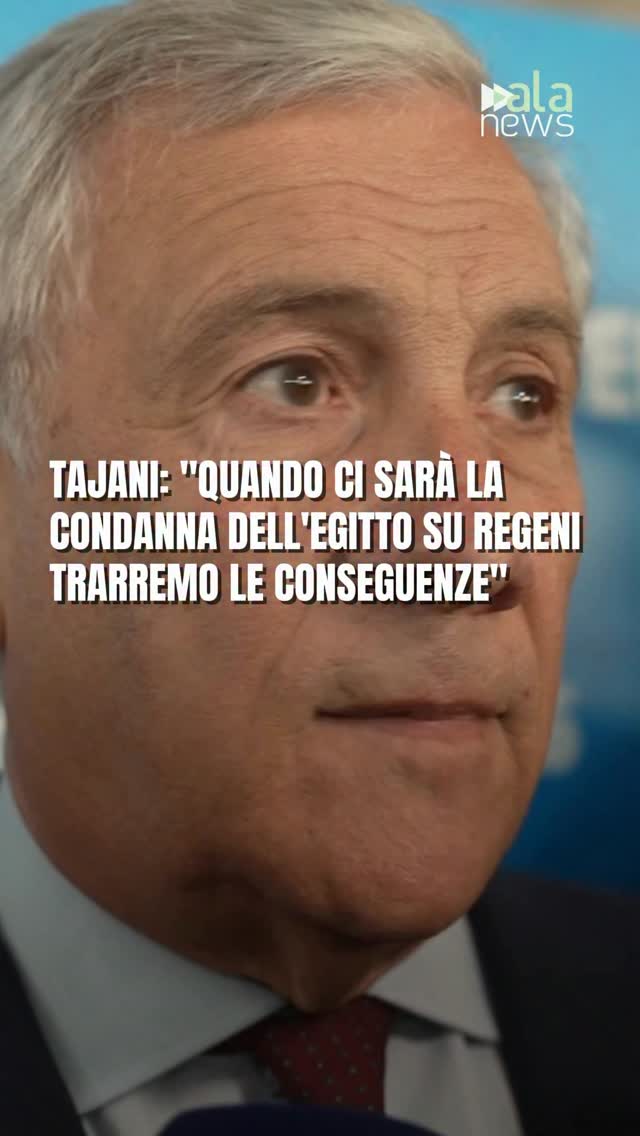 “Quando ci sarà una condanna formale dell’Egitto, ne trarremo le conseguenze”.…