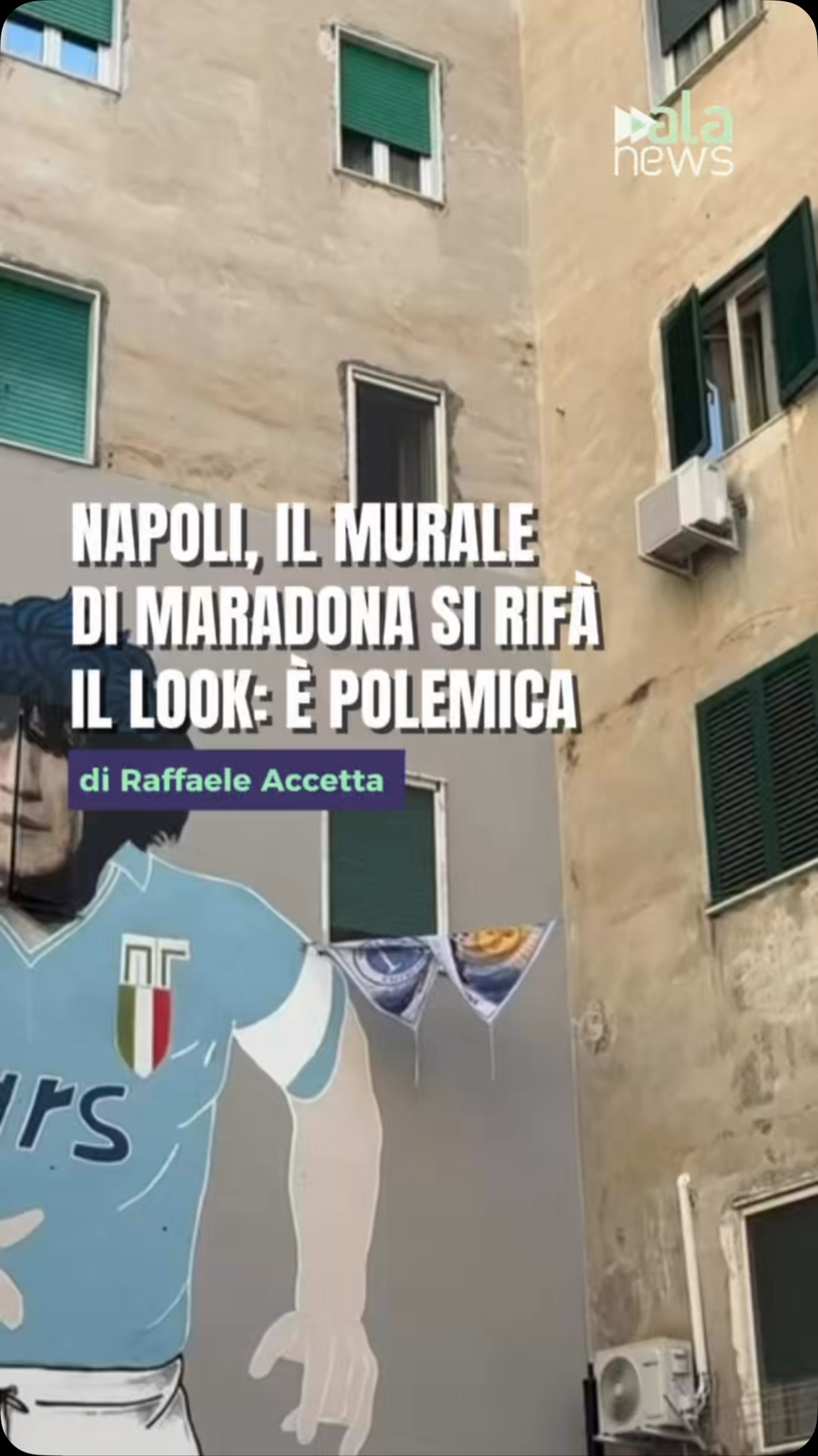 Si rifà il look il celebre murales dedicato a Diego Armando Maradona e nei vico…