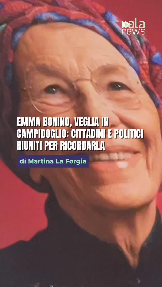 Una piazza raccolta nel ricordo di Emma Bonino. Questa sera il Campidoglio ha o…