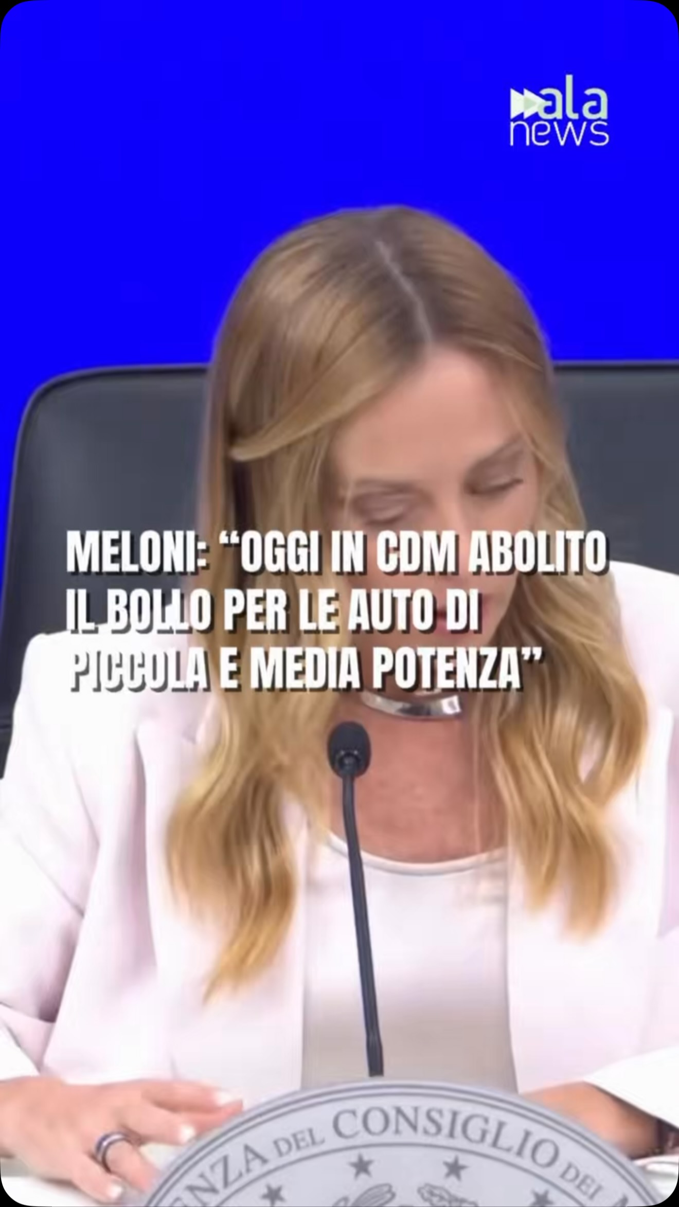 Il Consiglio dei ministri ha approvato l’abolizione del bollo per le auto di pi…